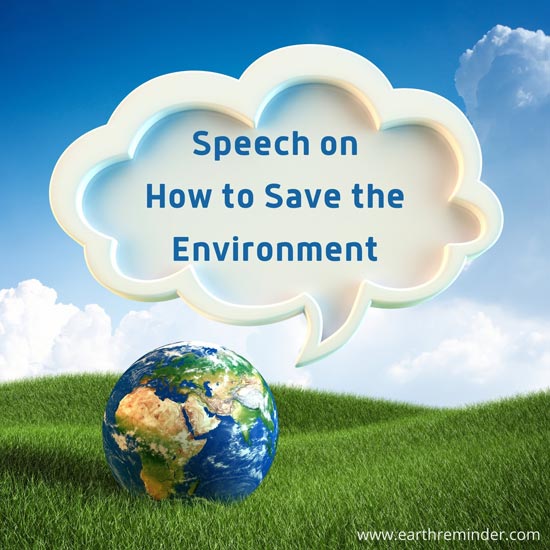 2 minute speech world environment day