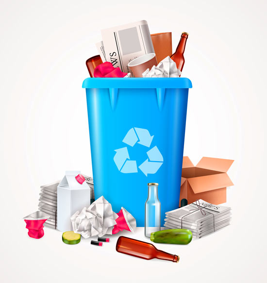 recycle-bin-with-papers-metals-cans-and-bottles