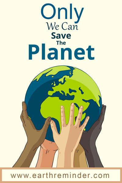 Creative Earth Day poster to save planet