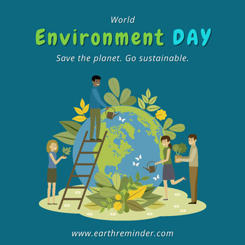 Happy world environment day poster