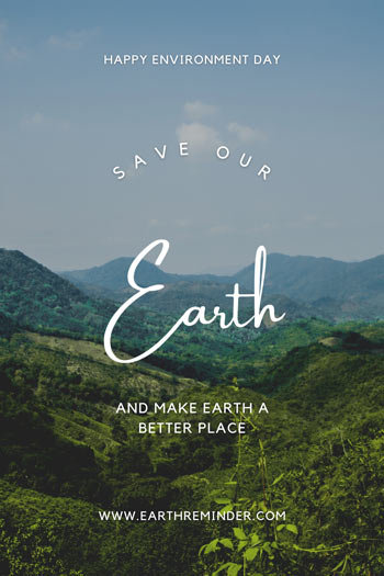 Save our earth on environment day