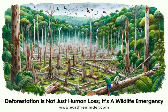 Deforestation is not just human loss, it is a wildlife emergency.