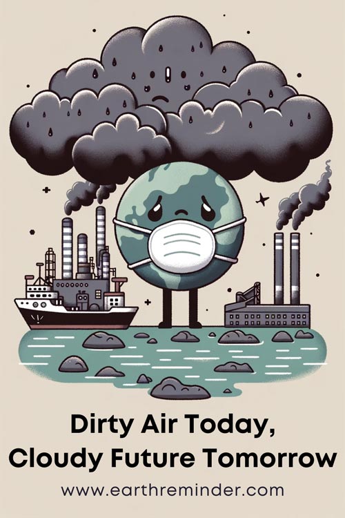 Dirty air today cloudy future tomorrow