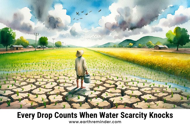 Every drop counts when water scarcity knocks