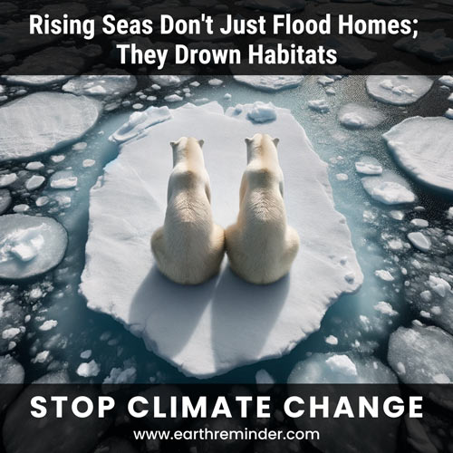 Rising seas do not just flood homes, they drown habitats.