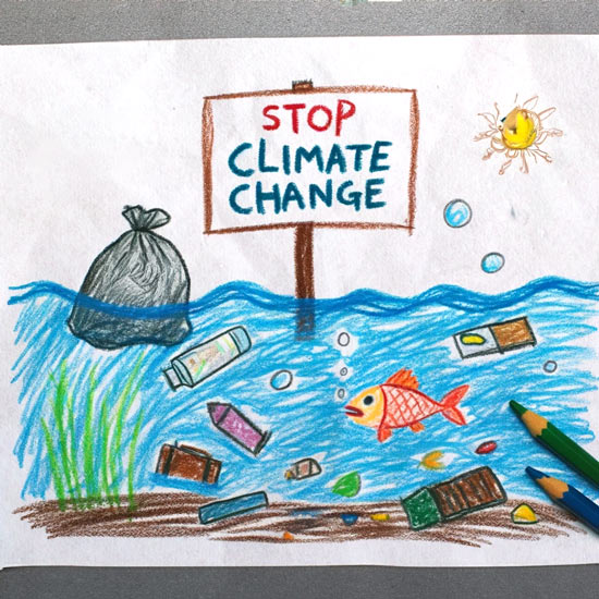 climate change drawing