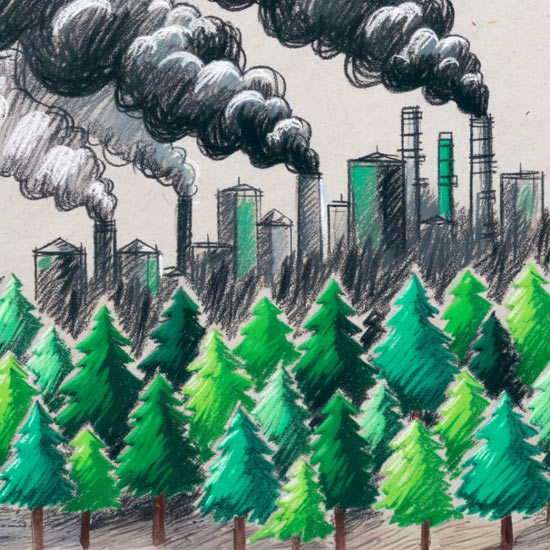 climate change drawing