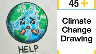 climate change drawing