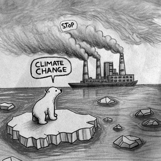 climate change drawing ideas