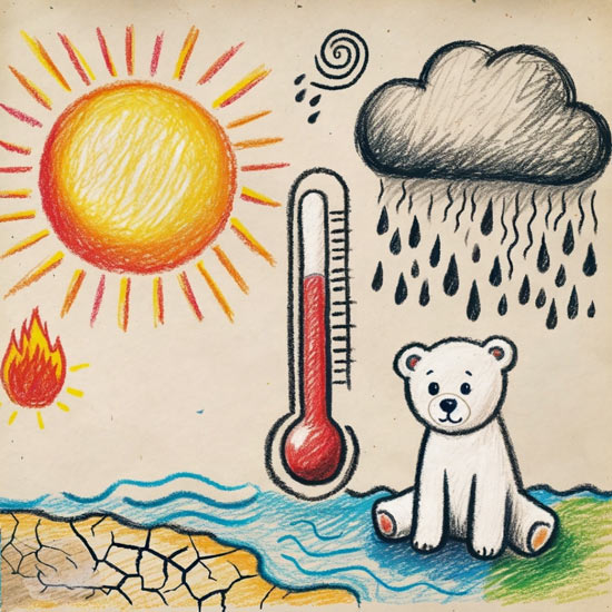 climate change drawing ideas