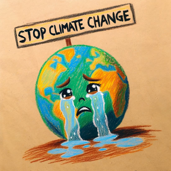 climate change drawing ideas