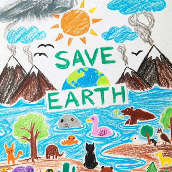 climate change drawing ideas