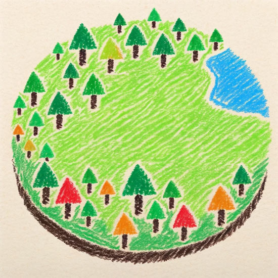 deforestation drawing ideas
