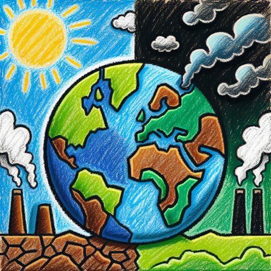 drawing on global warming