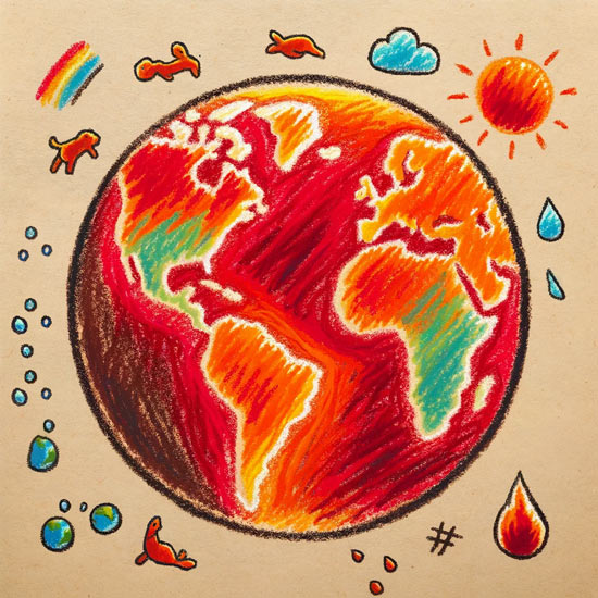 global warming is global warming drawing