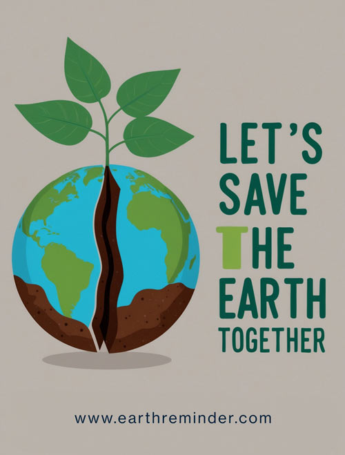 lets save the earth together poster