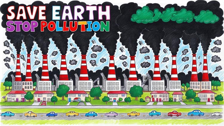 save-the-earth-stop-pollution-drawing