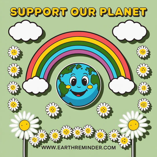 support our planet poster