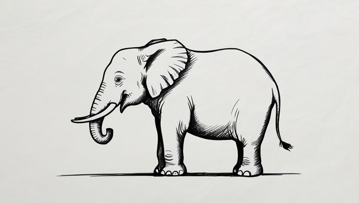 elephant drawing