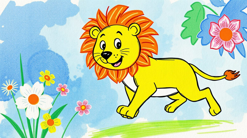 lion-drawing