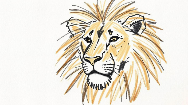 professional-lion-face-drawing-sketch