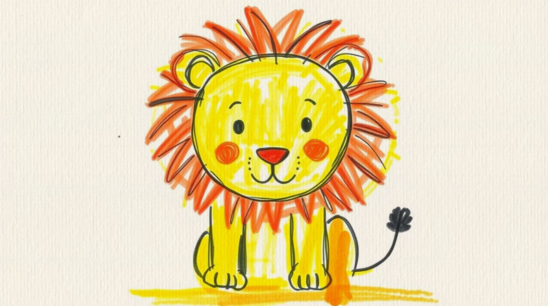 simple-lion-drawing