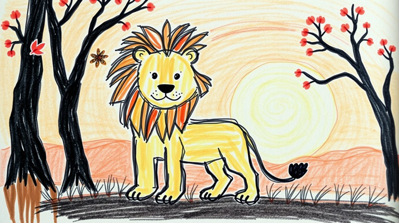 simple-lion-drawing
