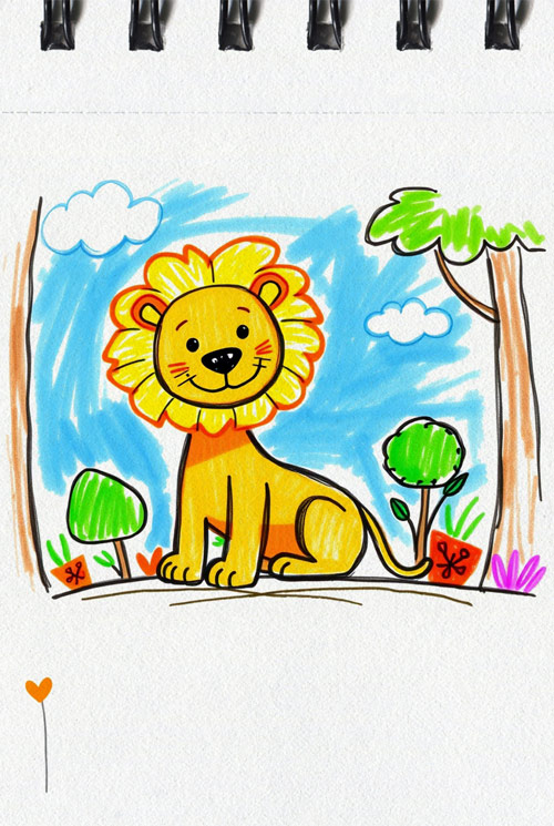 simple-lion-drawing