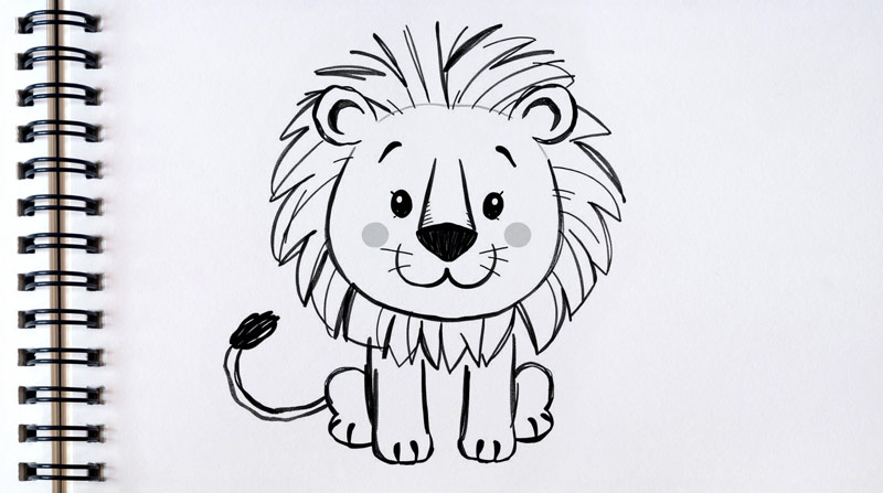 simple-lion-drawing-sketch