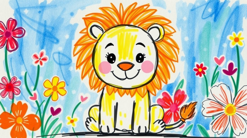 simple-lion-drawing-for-kids