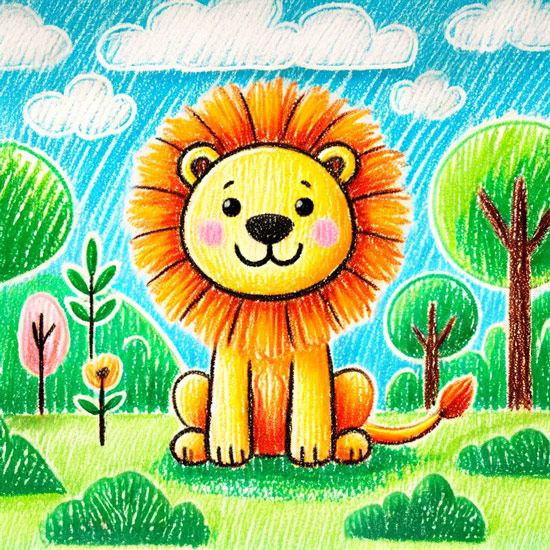 simple-lion-drawing-for-kids